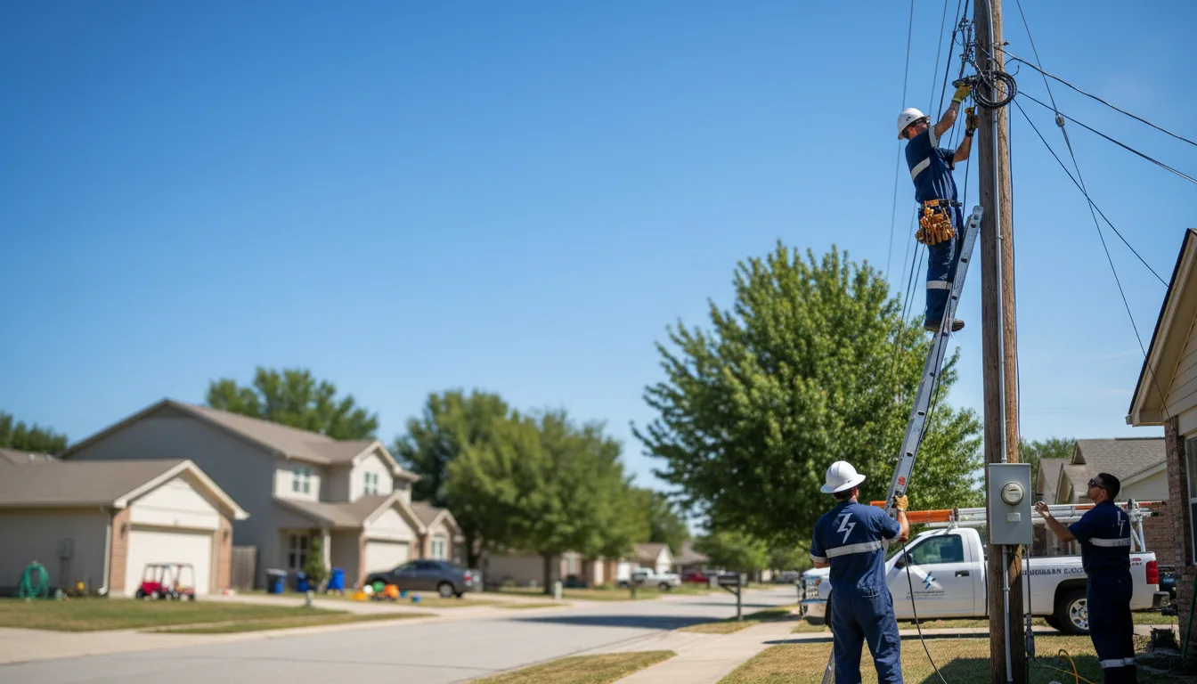 Residential electrician providing installation services in Hartselle, AL